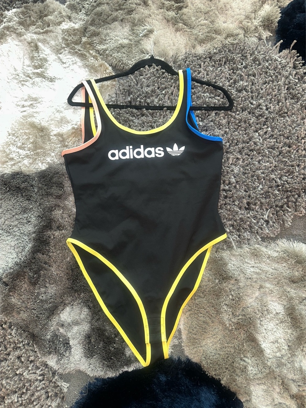 adidas Bodysuit Black & Yellow